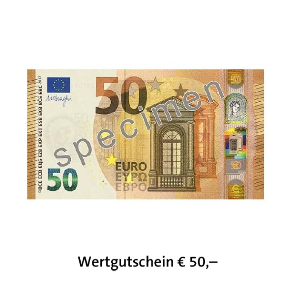 Wertgutschein € 50,–-