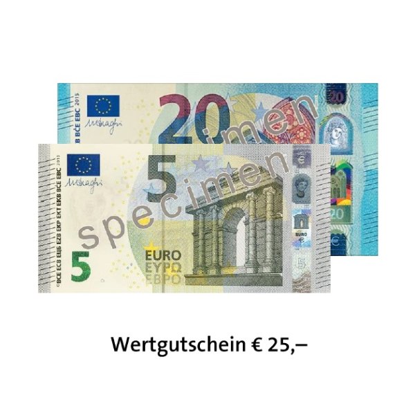 Wertgutschein € 25,–-